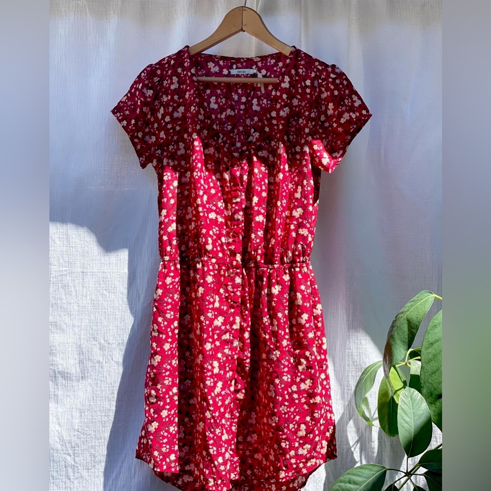 Red Floral Dress